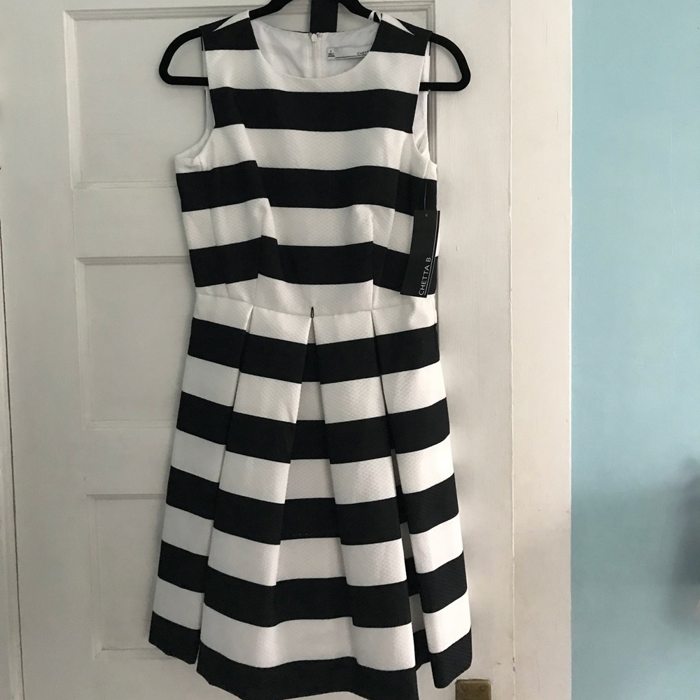 Chetta Blue and white stripe summer dress